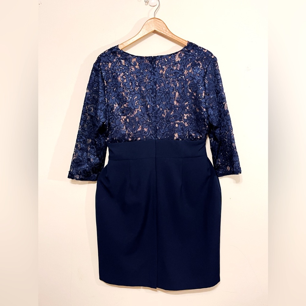 Sequin Navy  Blue Cocktail Formal Dress